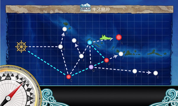 艦これ キス島沖 キス島撤退作戦 北方海域３ ２ デザインｔシャツ通販 きりたんぽ 秋田市