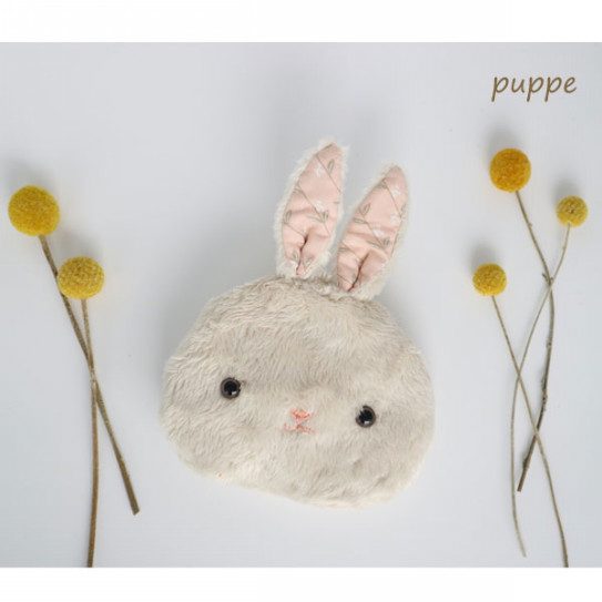 新作 ふわふわこうさぎポーチ できました Puppe