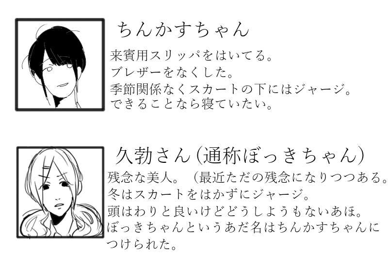 ちんかすちゃんと久勃さん 宇宙とチンゲンサイ