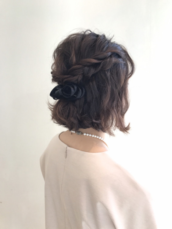 ボブ の結婚式お呼ばれアレンジするならお任せ下さい 柏からウェディングヘアアレンジをお届けする