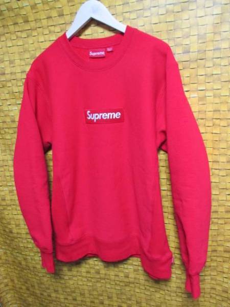 supreme box logo crewneck red