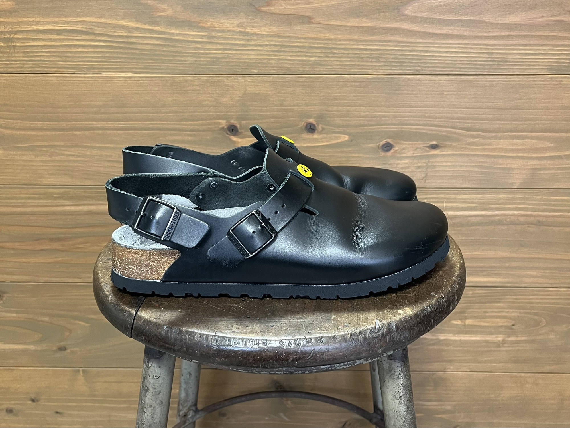 5LS03_ 休日様　ソール交換済み ビルケンシュトック ボストン39 トープ Birkenstock(ビルケンシュトック) ボストン vibram#2668ガム