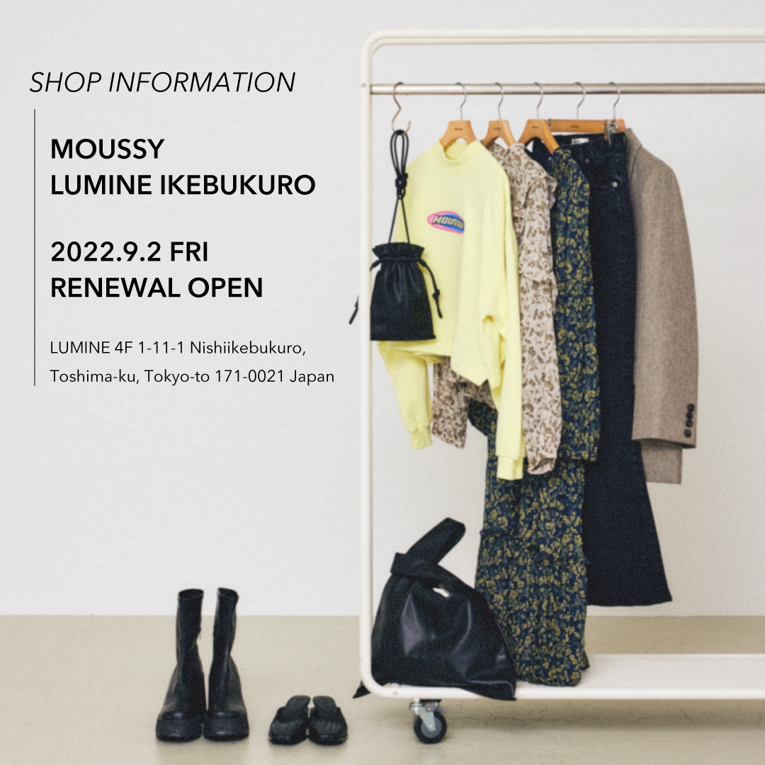 MOUSSY LUMINE池袋店 POP UP開催のお知らせ | MOUSSY