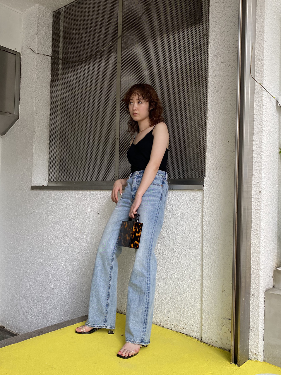 美品】 MOUSSY フレアロング27インチ デニムブルー 浮く 