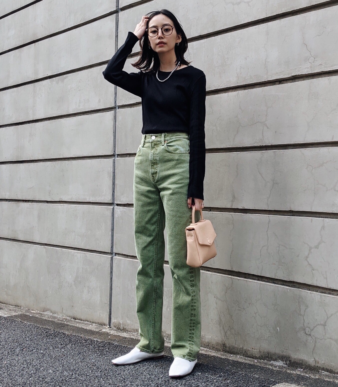 デニム/ジーンズMOUSSY PLAIN JEANS COLOR STRAIGHT 24インチ ...