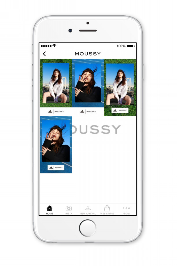 Moussy公式無料app限定 Adidas Moussy 待ち受け画面配信中 Moussy