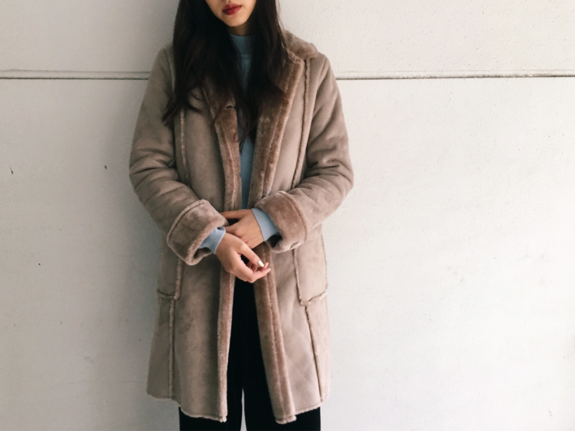 軽くてあたたかい、フェイクムートンコート!shiho | MOUSSY