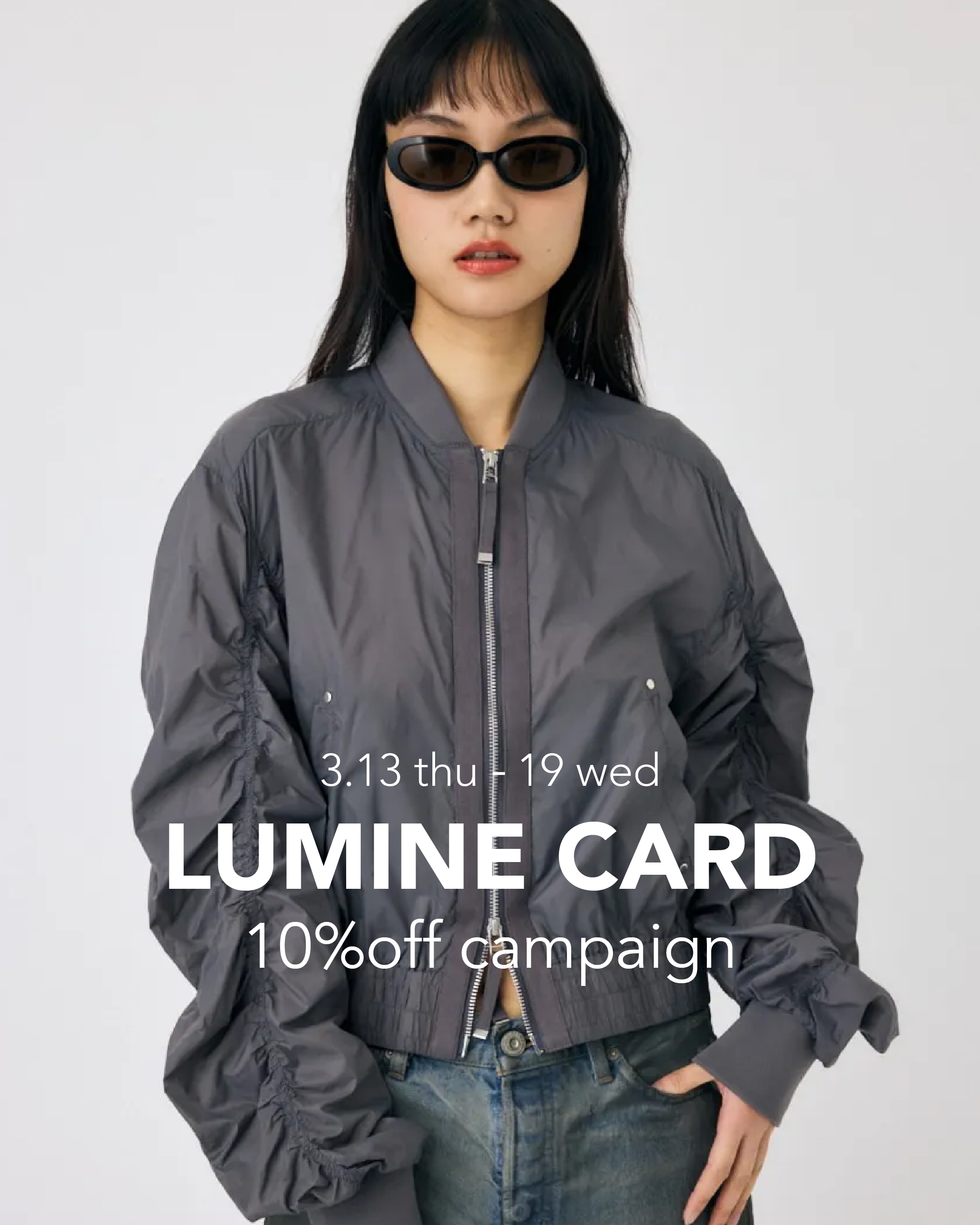 3/13(thu)~ LUMINE CARD 10%OFF | MOUSSY