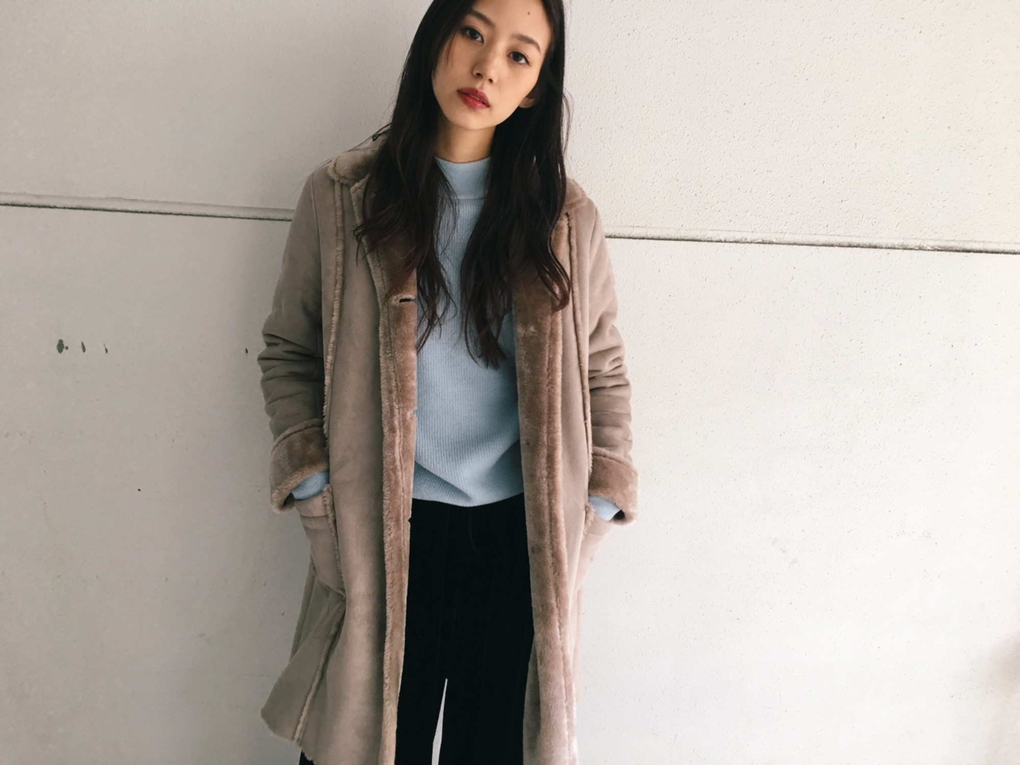 軽くてあたたかい、フェイクムートンコート！shiho | MOUSSY