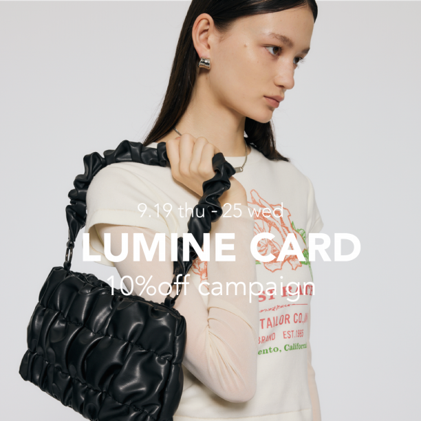 9/19(thu)~ LUMINE CARD 10%OFF / Limited NOVELTY | MOUSSY