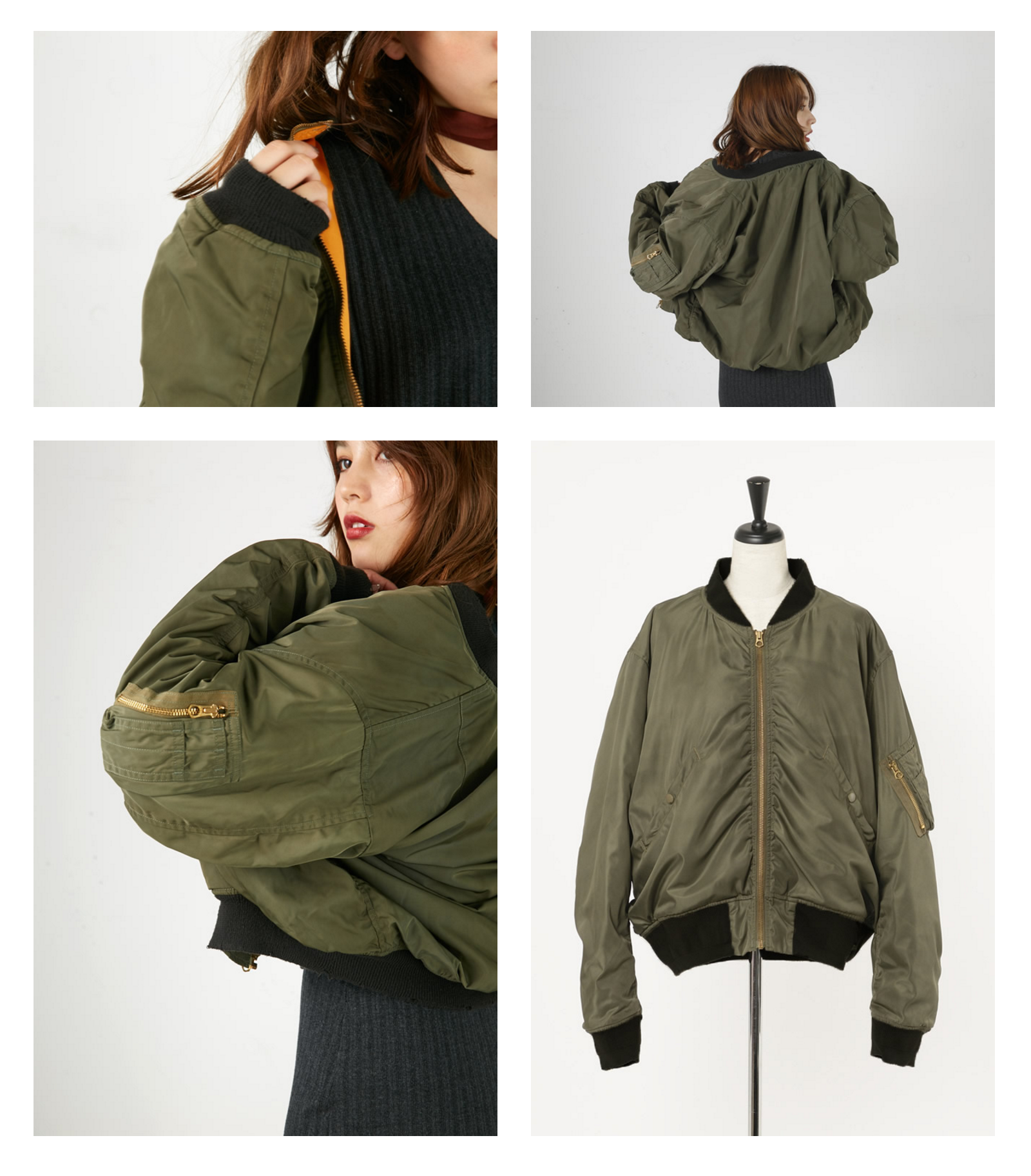 MOUSSY FADED VINTAGE MA-1レディース