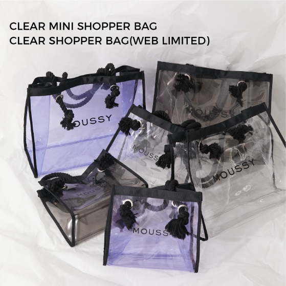 6.23(WEB STORE//6.25)【CLEAR MINI SHOPPER BAG】発売 | MOUSSY