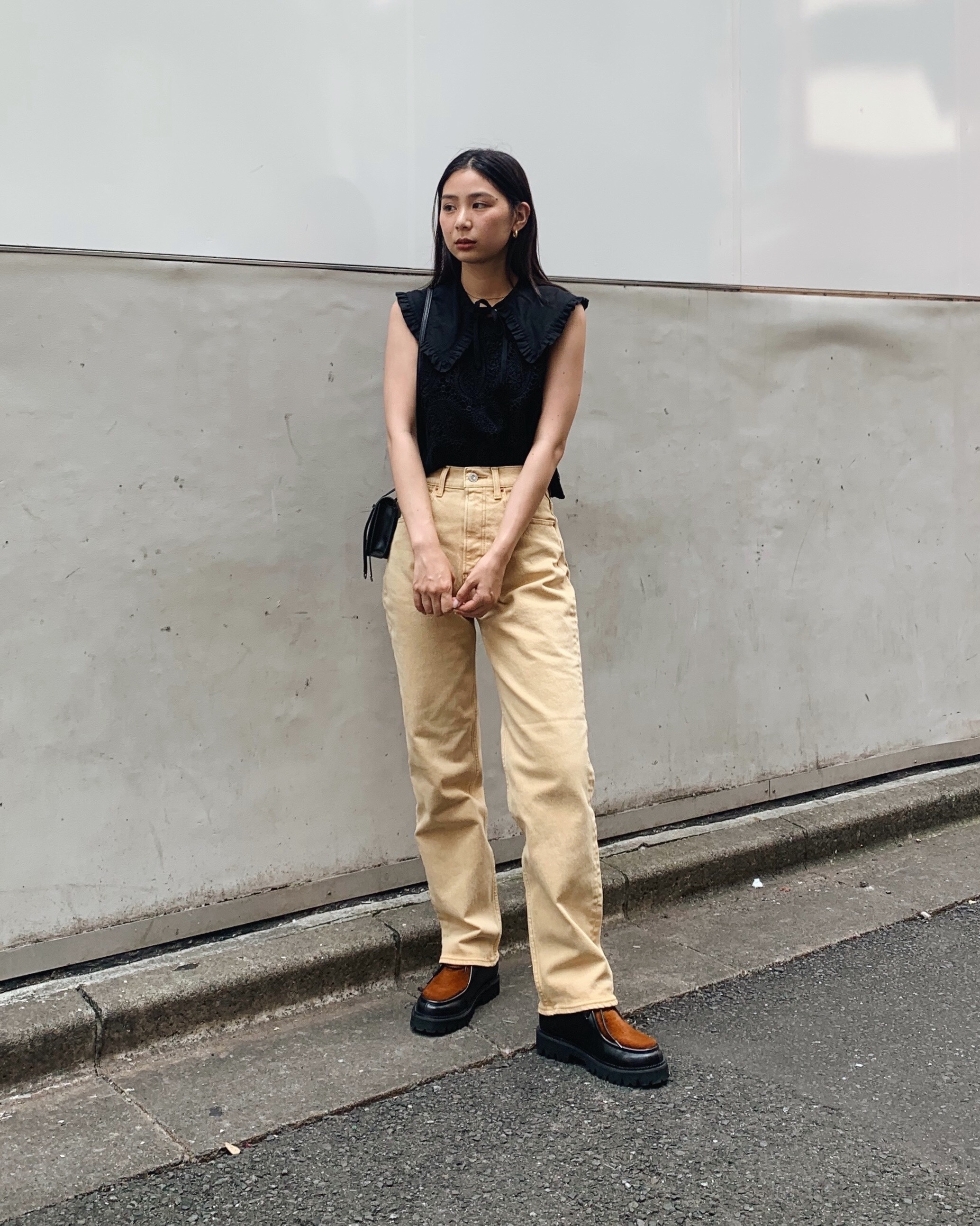 MOUSSY PLAIN JEANS COLOR STRAIGHT - デニム/ジーンズ