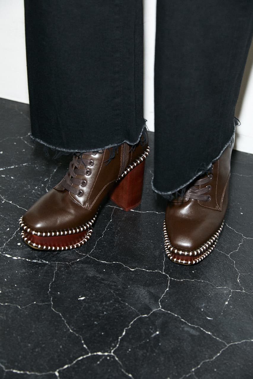 Moussy サボブーツ キャメル レディース