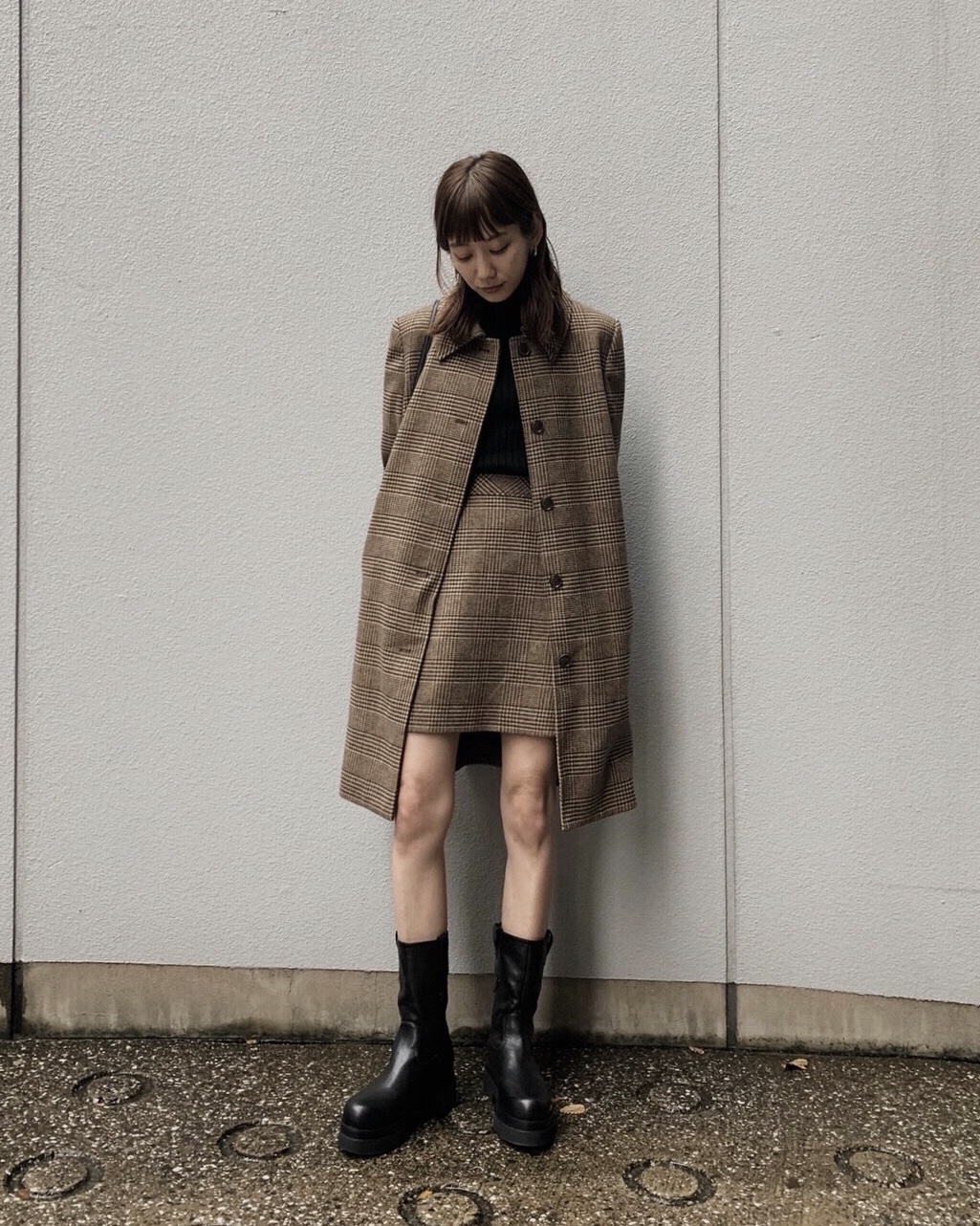 moussy GLEN CHECK コート MOUSSY GLEN CHECK コート moussy チェック コート（GLEN CHECK