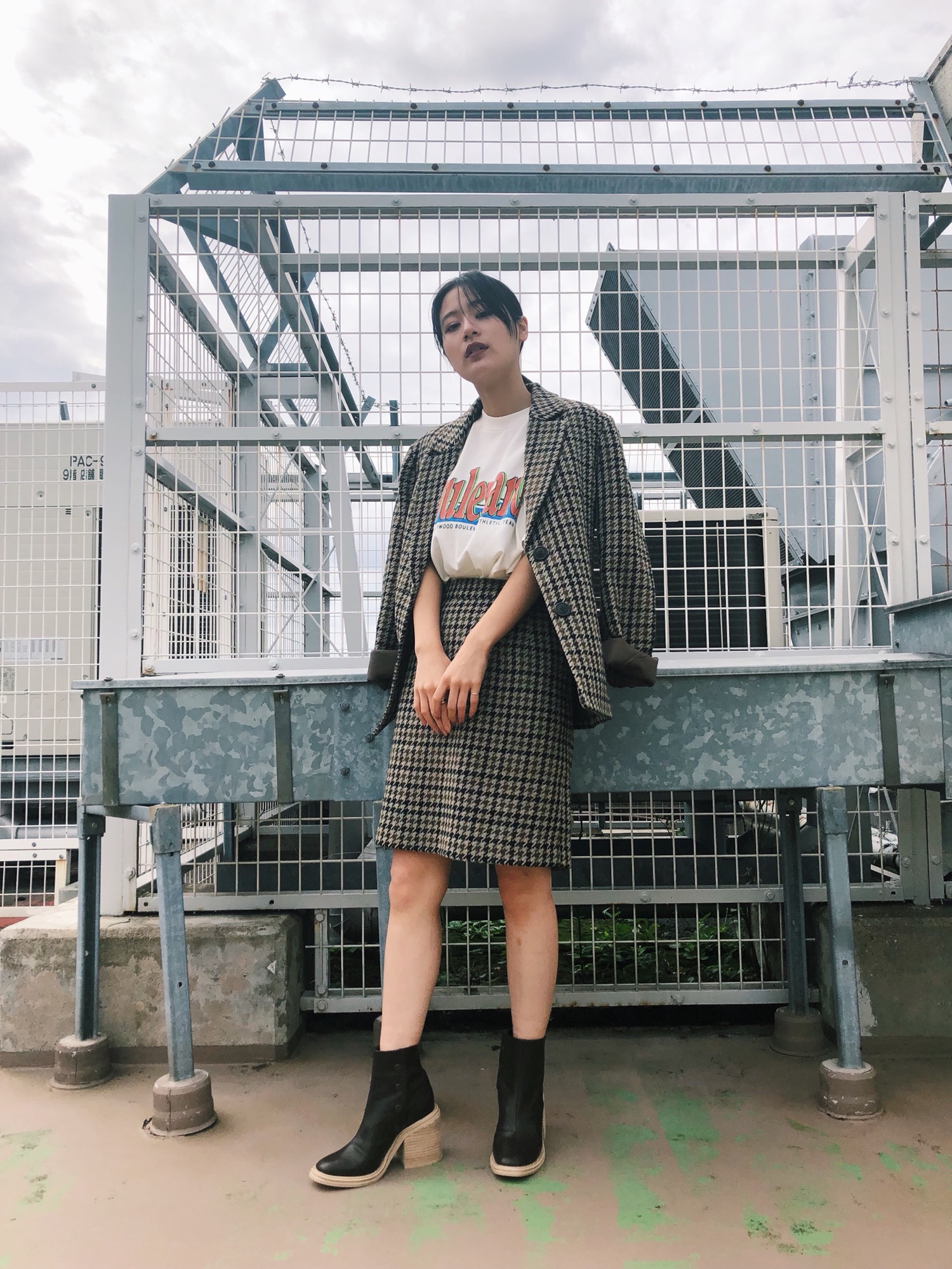 ディズニー moussy バンビ スカジャン アウター クリスマス 古着