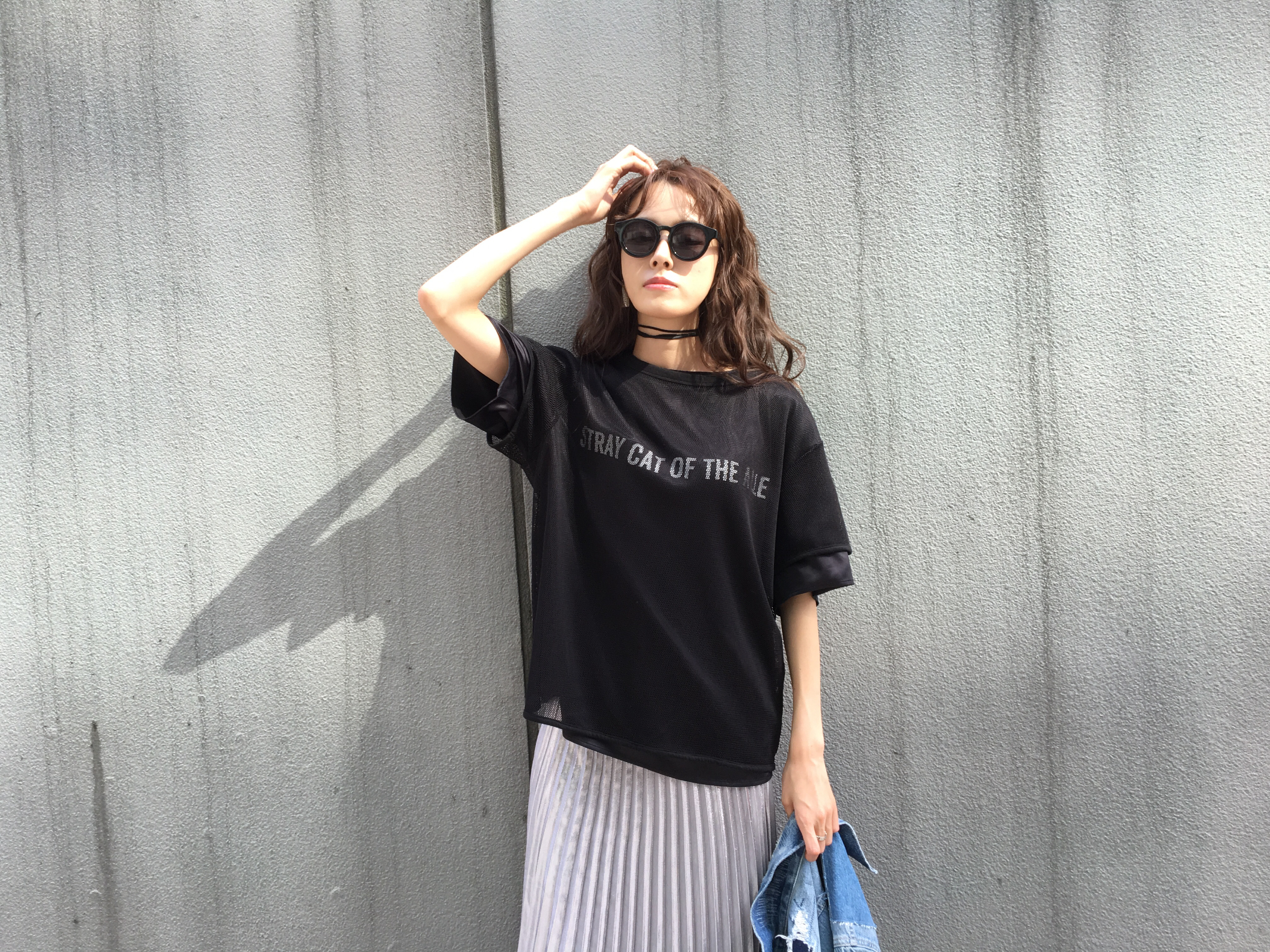 トップス akn Miliken nylon spandex action zip shirt | ACRONYM(アクロニウム