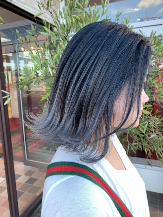 王道外国人風カラー ハイライトグラデーション Earth Coiffure Beaute 長野駅前店