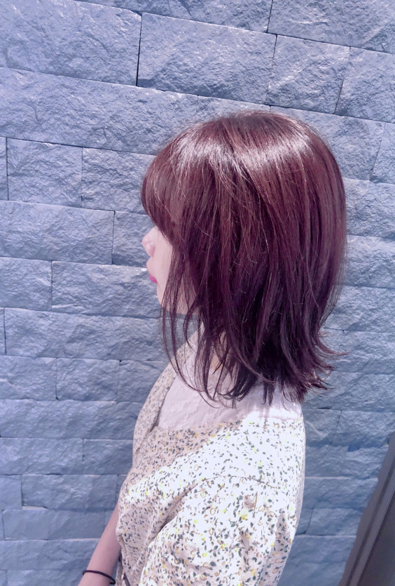 ピンクブラウン Earth Coiffure Beaute 長野駅前店