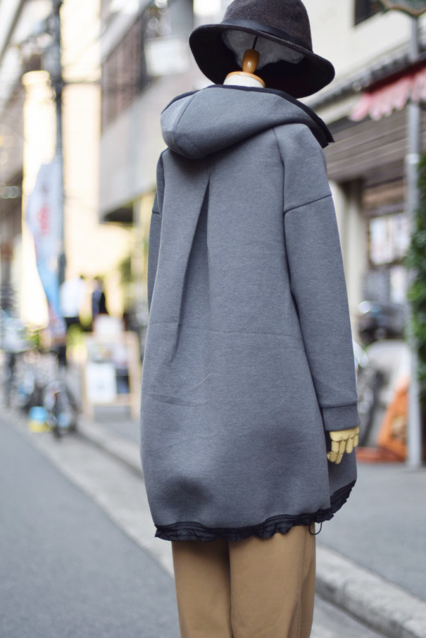 sfide ボンディングロングジップアップパーカー | +RECTANGLE 