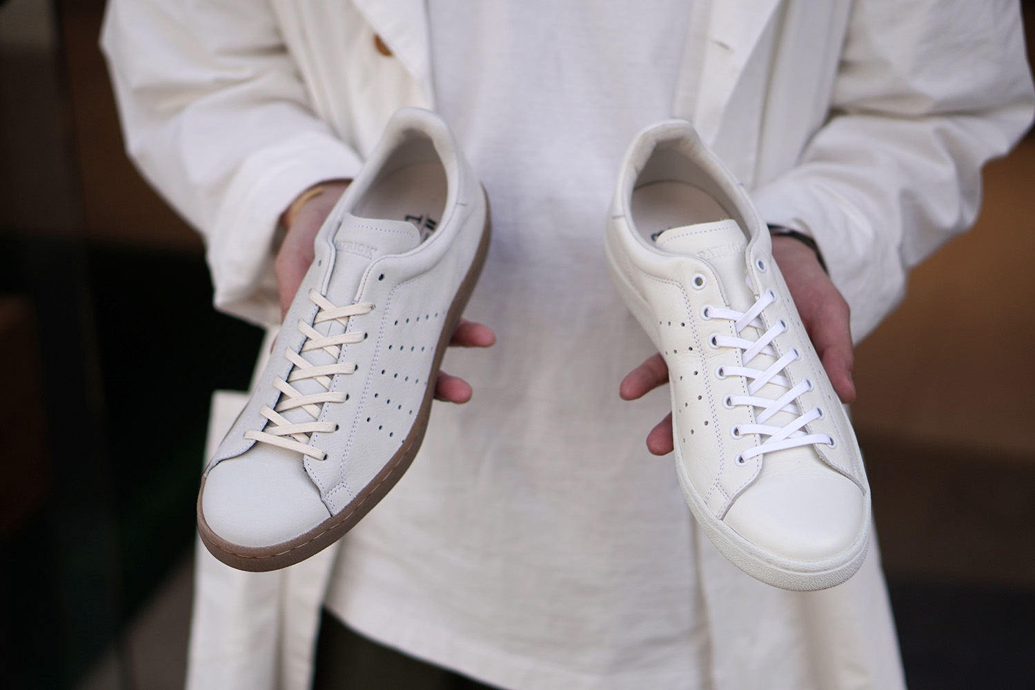【極美品】パトリック PUNCH 14 白 ステアレザー 日本製 JAPANGIFTの靴24