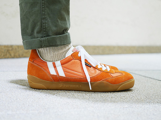 【極美品】パトリック エスカッシュ スニーカー 42 オレンジ 日本製 レトロな雰囲気♪「S.SQUASH」！！ | パトリック【公式ブログ