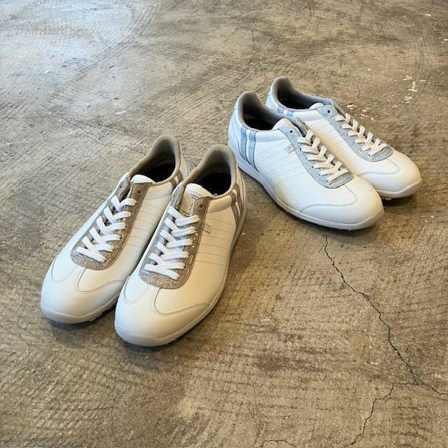 GOLF】クロコダイル柄ゴルフシューズとレディースゴルフウェア 