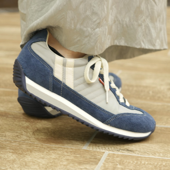 【美品】限定生産カラー パトリック マラソン オーツ スニーカー 42 マラソン・レザー｜MARATHON-L（WH/CH） – PATRICK｜パトリック