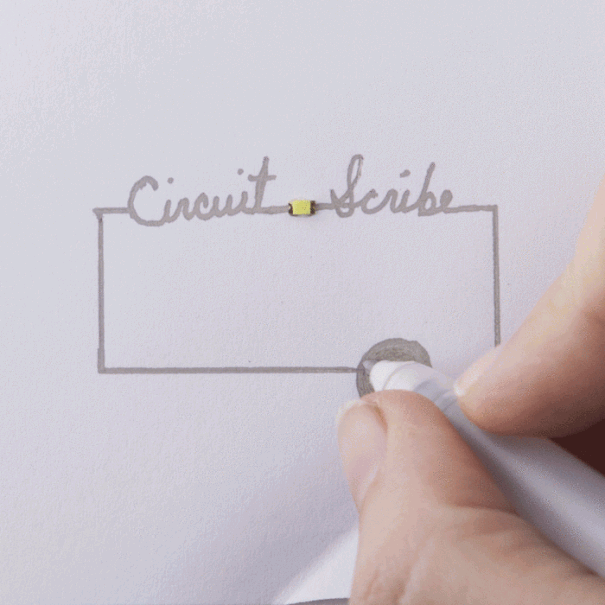 ボールペンで描くように電気回路がつくれる Circuit Scribe Makuake