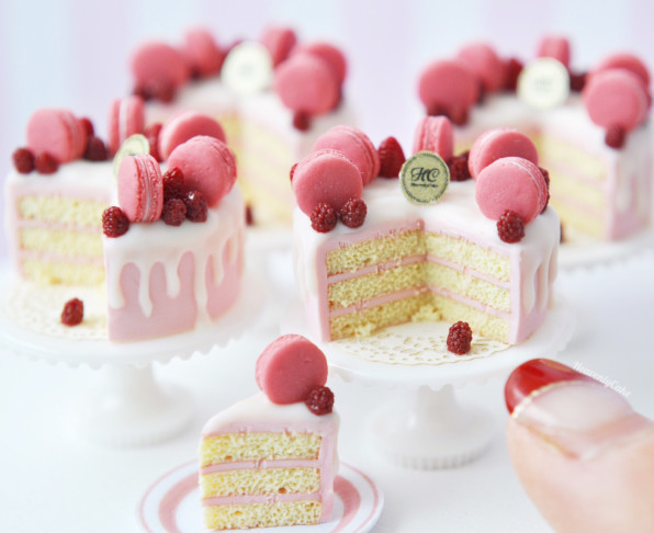 マカロンケーキ完成 Heavenlycake Miniatures