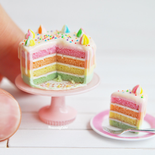 メレンゲドリップケーキ と くまのがっこう展 Heavenlycake Miniatures