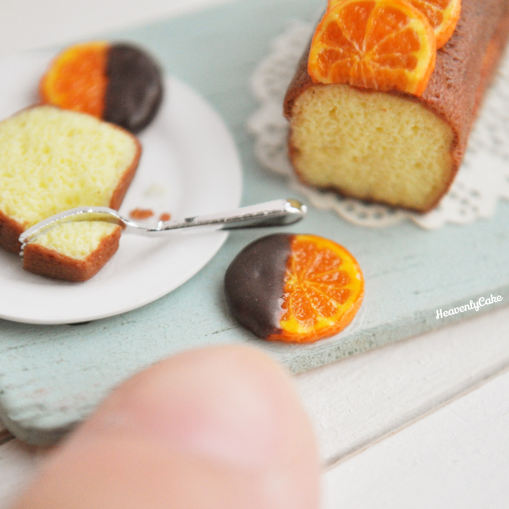 オレンジパウンドケーキのセット🍊 | HeavenlyCake miniatures