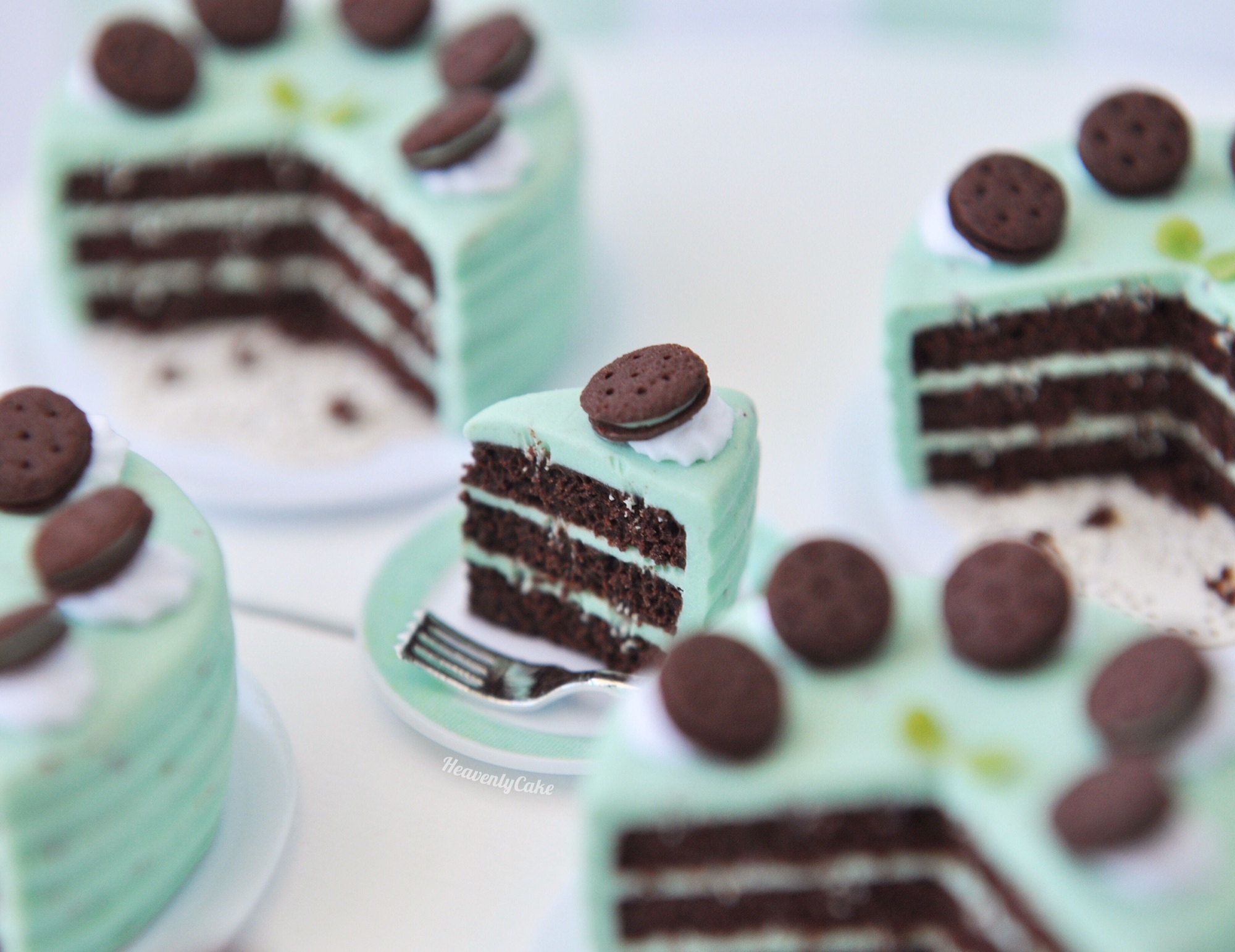 チョコミントケーキ | HeavenlyCake miniatures