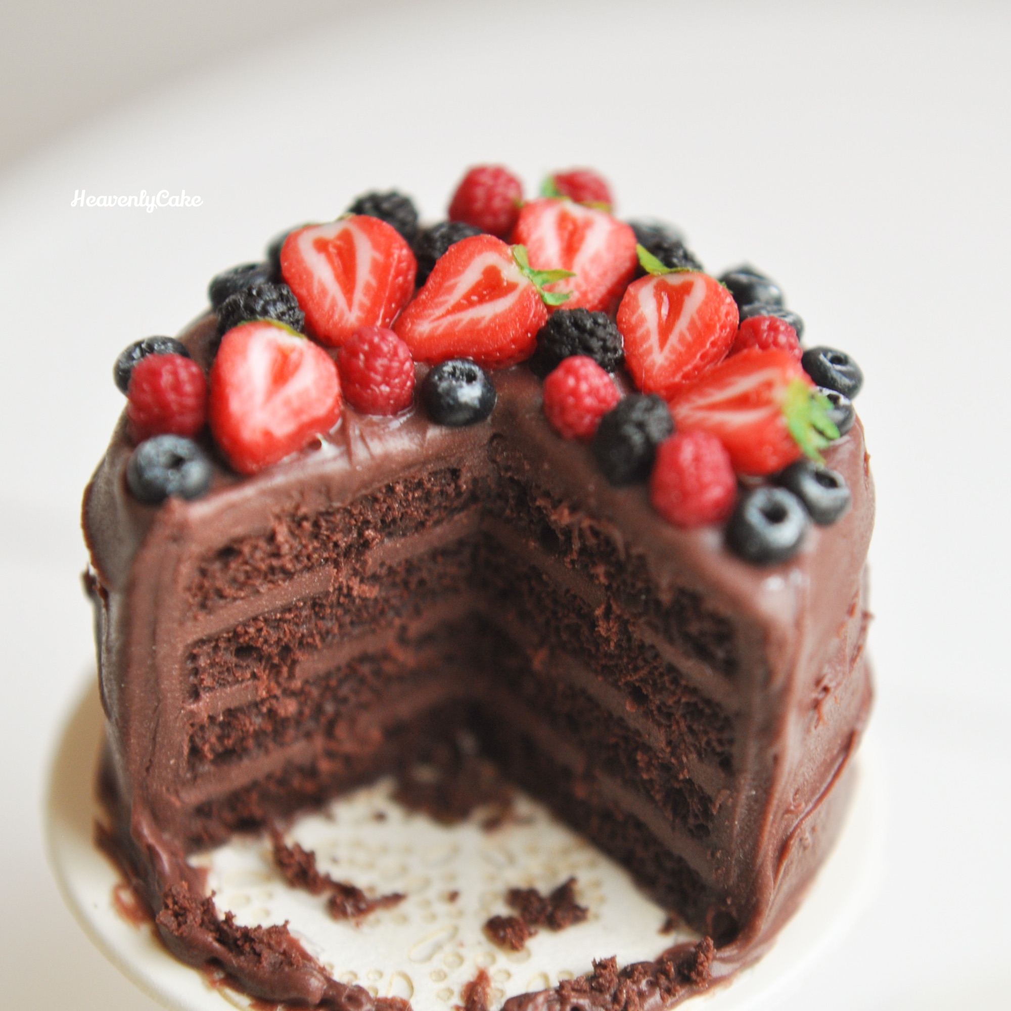 Dベリーチョコレートケーキのセット