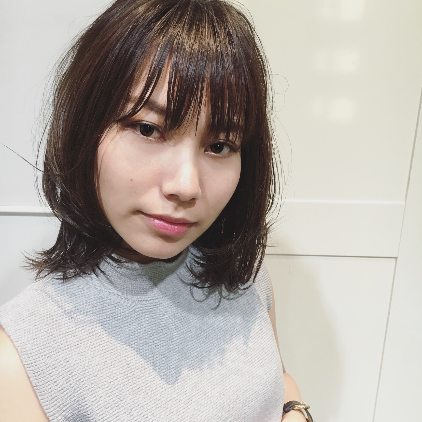 くせ毛をいかしてトレンドヘアに ひし形ボブ 外ハネ ａｉｒスタイリスト志喜咲子