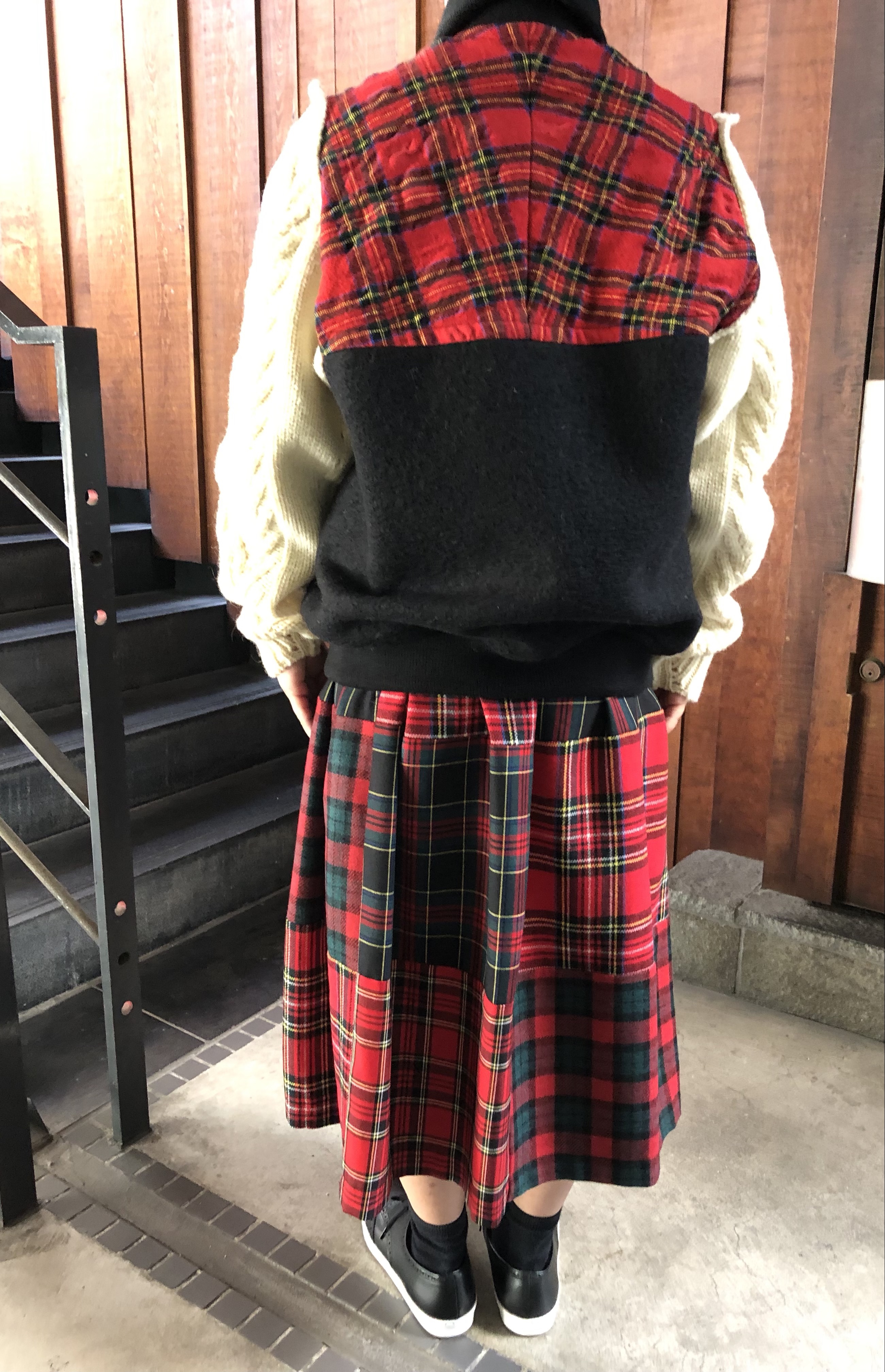 tao タータンチェックスカート