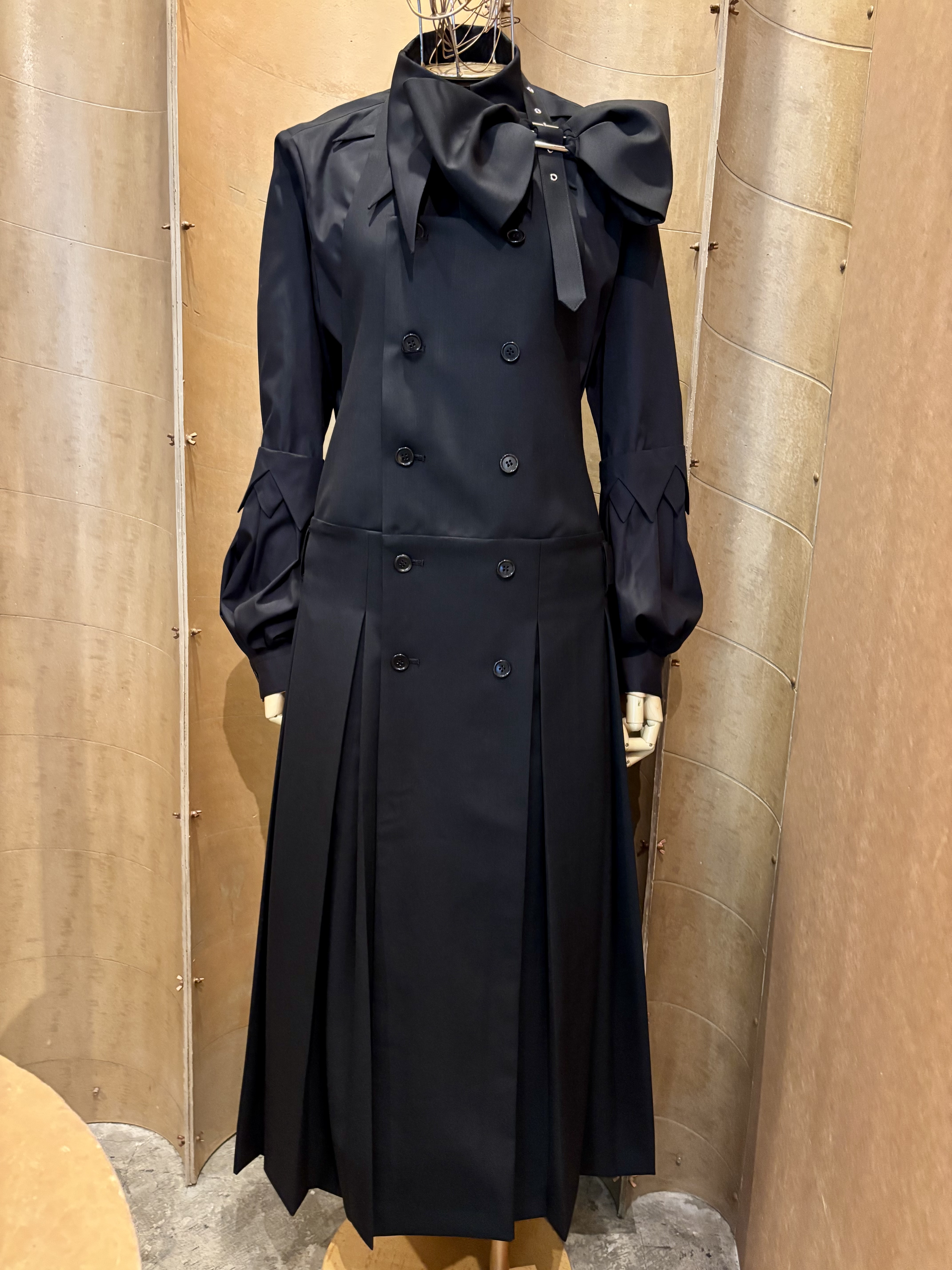 ぎ*ゅ様 noir kei ninomiya ブラックロングコート XS 中古・古着通販