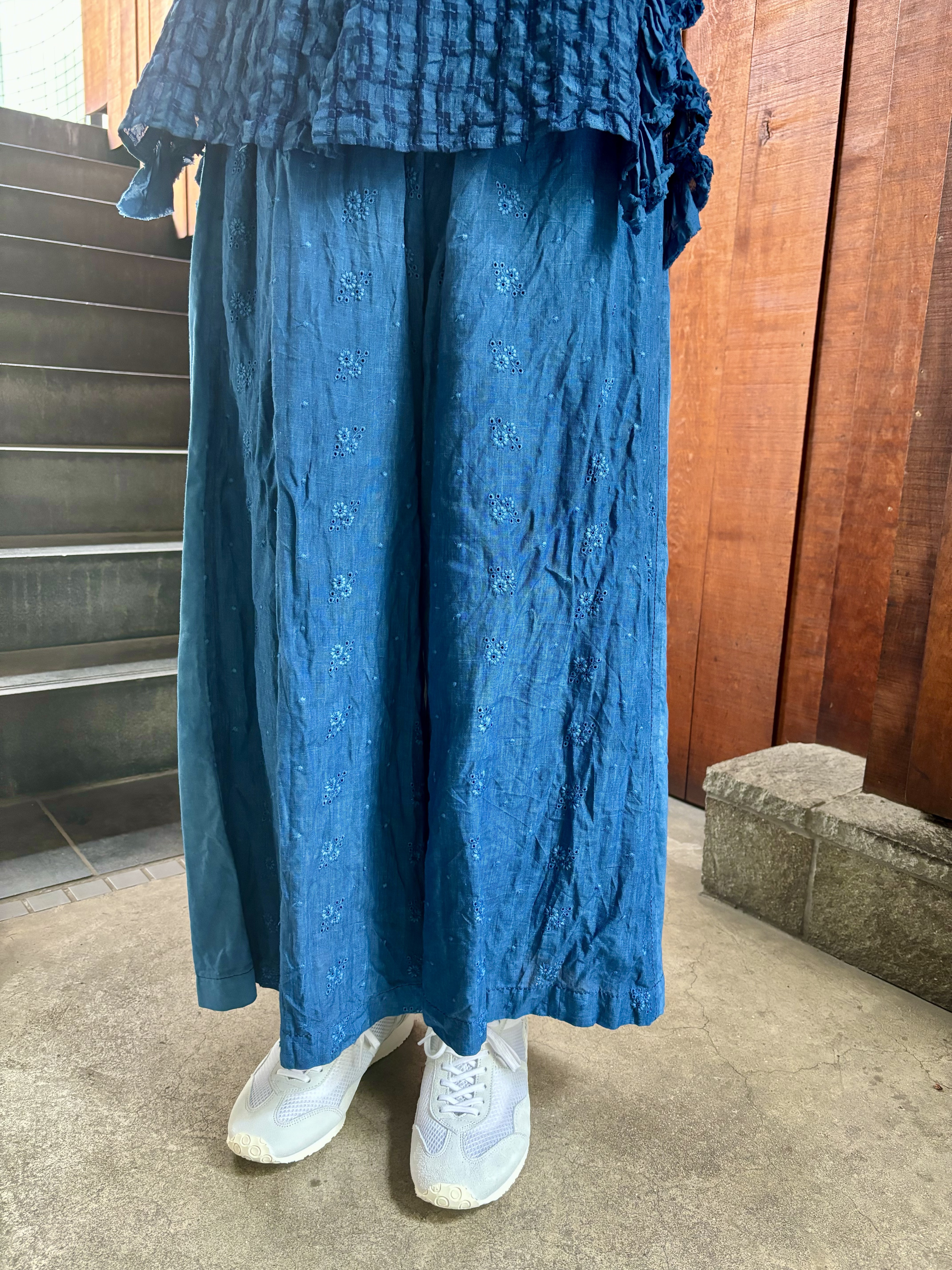 24ss 新品 タオ ギャルソン リネン キュプラ × 綿クロス ブラウス M 24ss 新品 タオ ギャルソン リネン キュプラ × 綿クロス ブラウス M