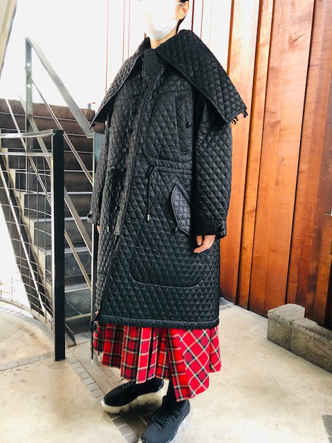 限定】noir kei ninomiya キルティングコート 分厚い