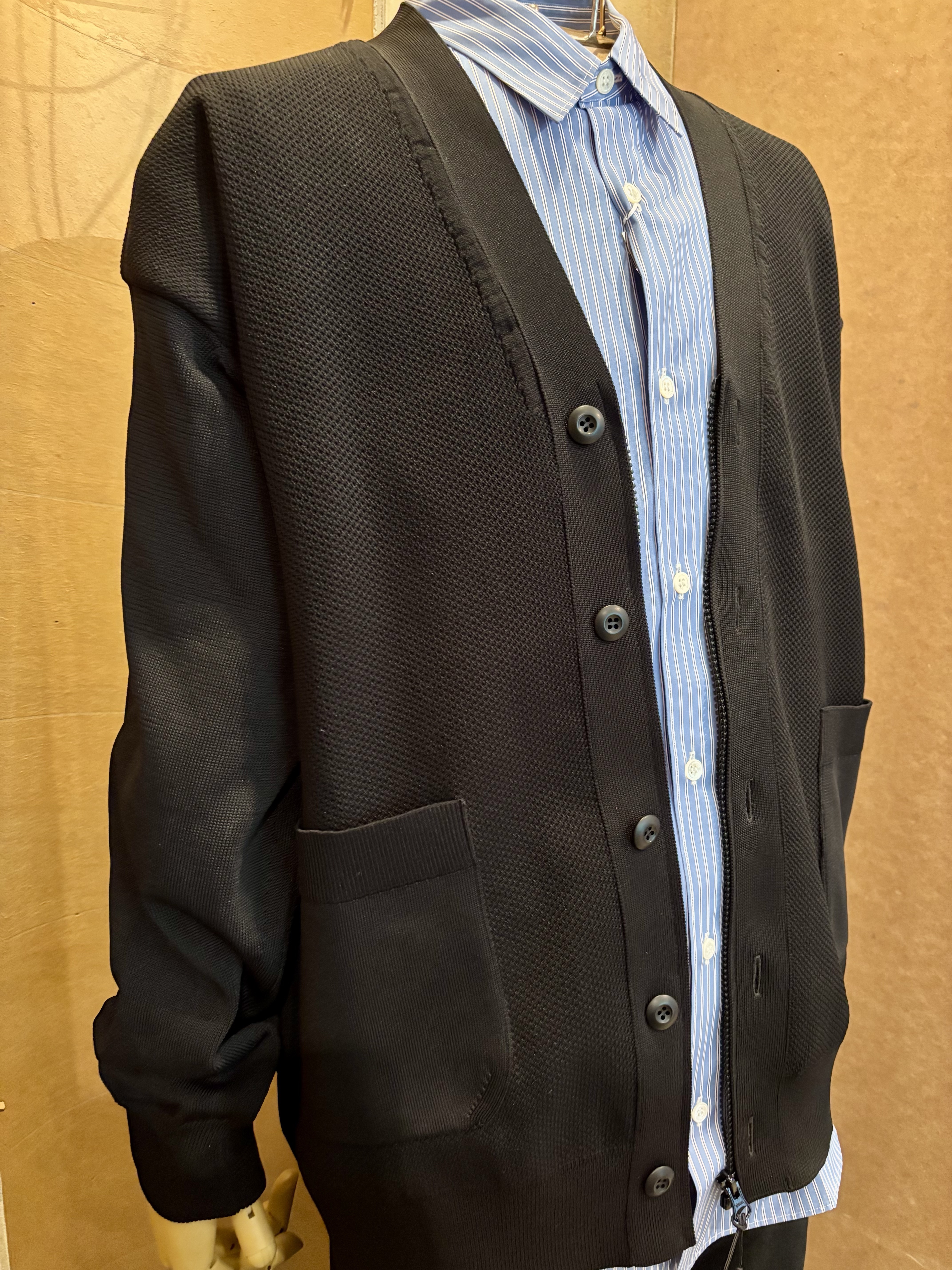 BLACK COMME des GARÇONS メッシュカーディガン Mサイズ COMMEdesGARCONSHOMME | SIX6 TADA ブログ