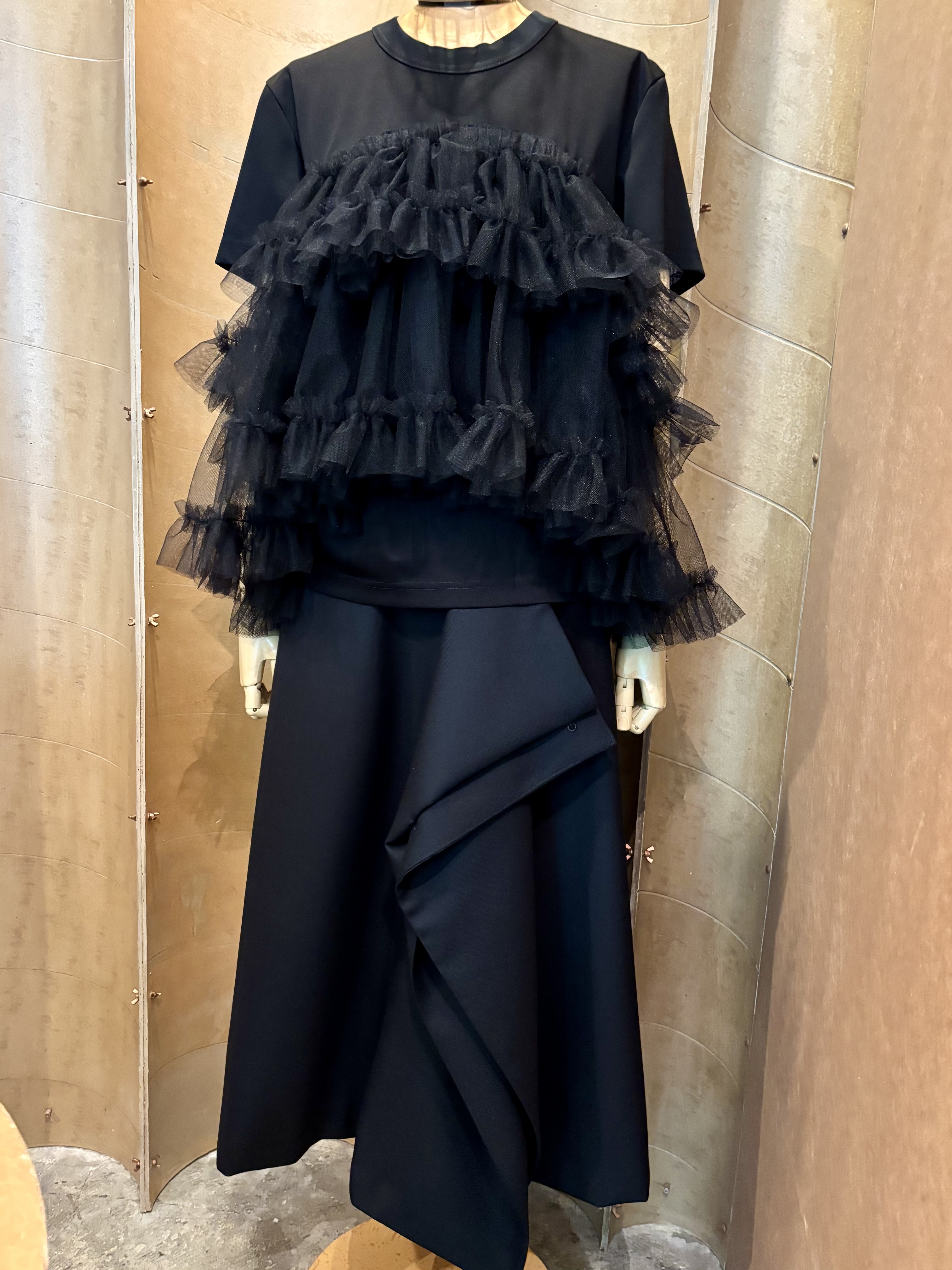 ❖kei ninomiya❖AD2019❀希少Lサイズ❀3段プリーツ❇アシメ noir kei ninomiya(ノワールケイニノミヤ) カットソー3J T003 3J