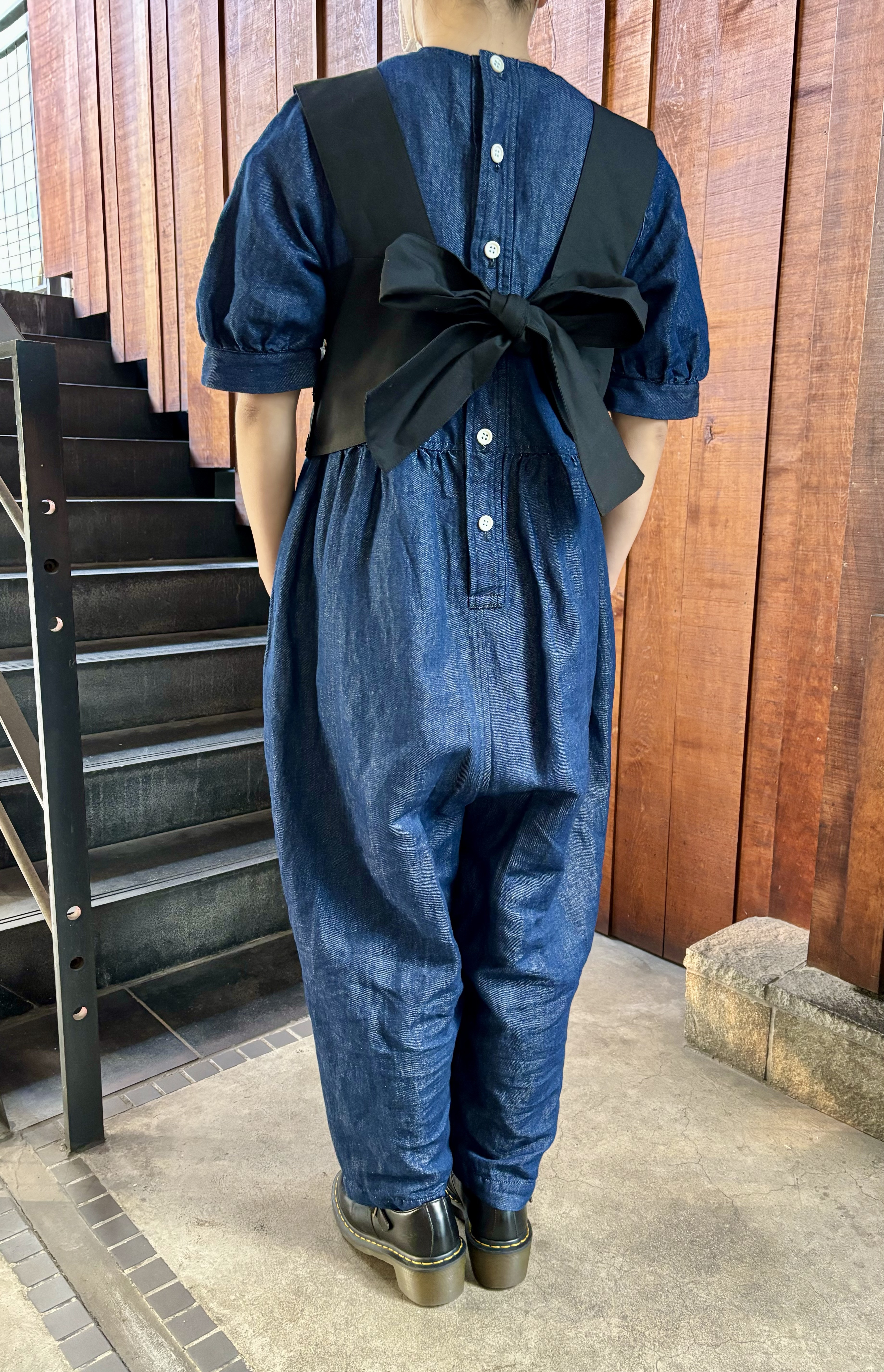 21AW トリコ コムデギャルソン サロペット ネイビー Sサイズ tao 21AW トリコ コムデギャルソン サロペット ネイビー Sサイズ tao 21AW