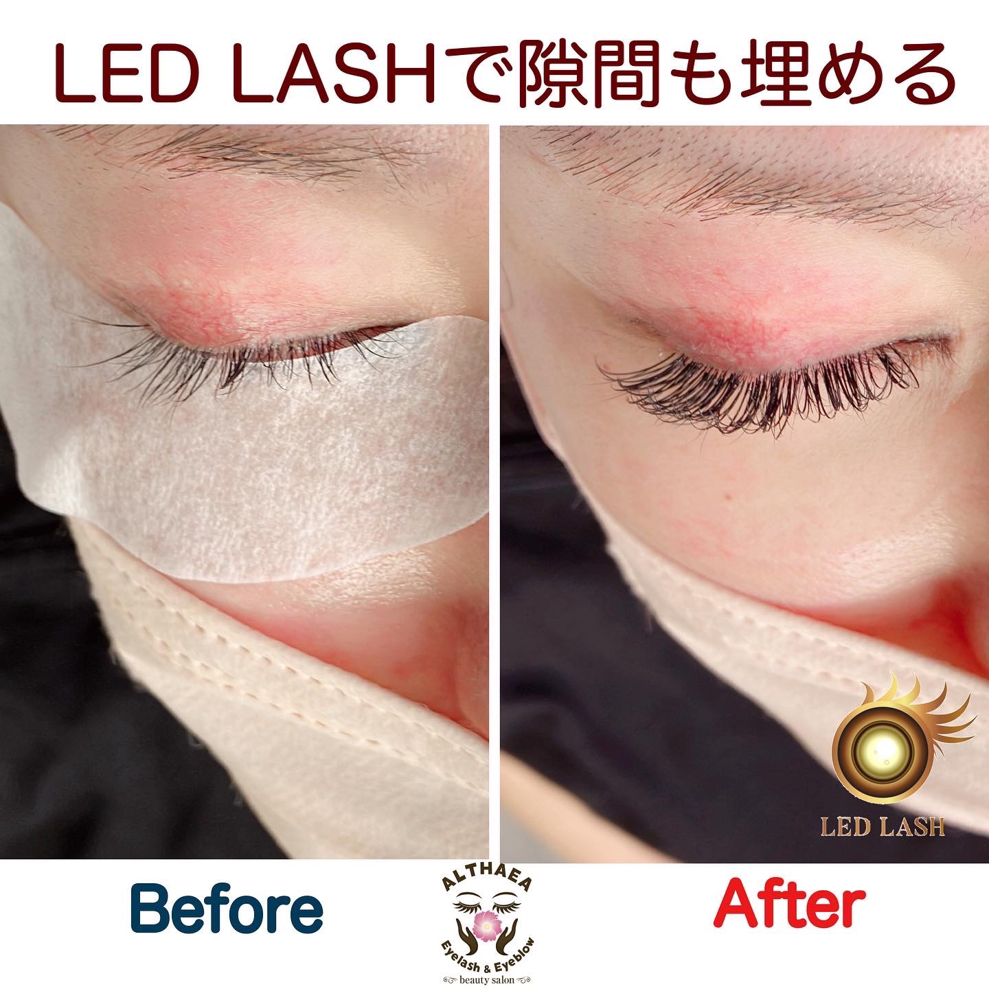 LED LASHで取れにくいマツエクを | Eyelash&Eyeblow ALTHAEA