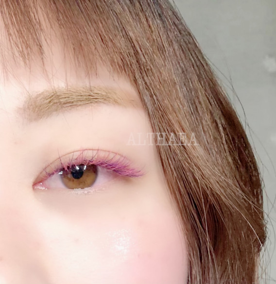 暖色系カラーで優しい目の印象 Eyelashsalon Althaea