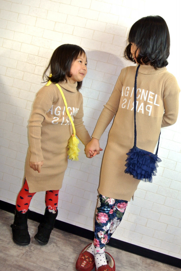 子供カット 姉妹お揃いコーディネート 苫小牧美容室 子供服 ｎｏｎ ｅｄｇｅ ヘアケアマイスター ステップボーンカット 小顔補正立体カット サロン Non Edge