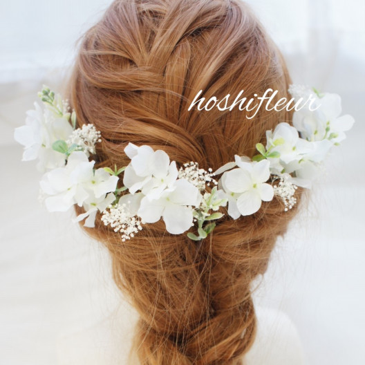 白かすみ草ヘアパーツ Hoshifleur ホシフルール ウエディングブーケ専門通販 白かすみ草ヘアパーツ Hoshifleur ホシフルール ウエディングブーケ専門通販