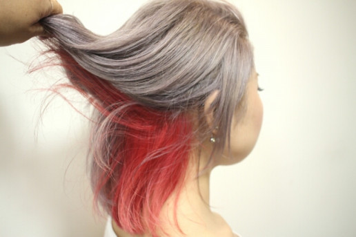 鮮やかレッドインナーカラー Satoshi Motosawa Decohair