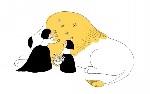イラスト 花飾り タロットカード シャンティーのイラストレーション通信rararashanty