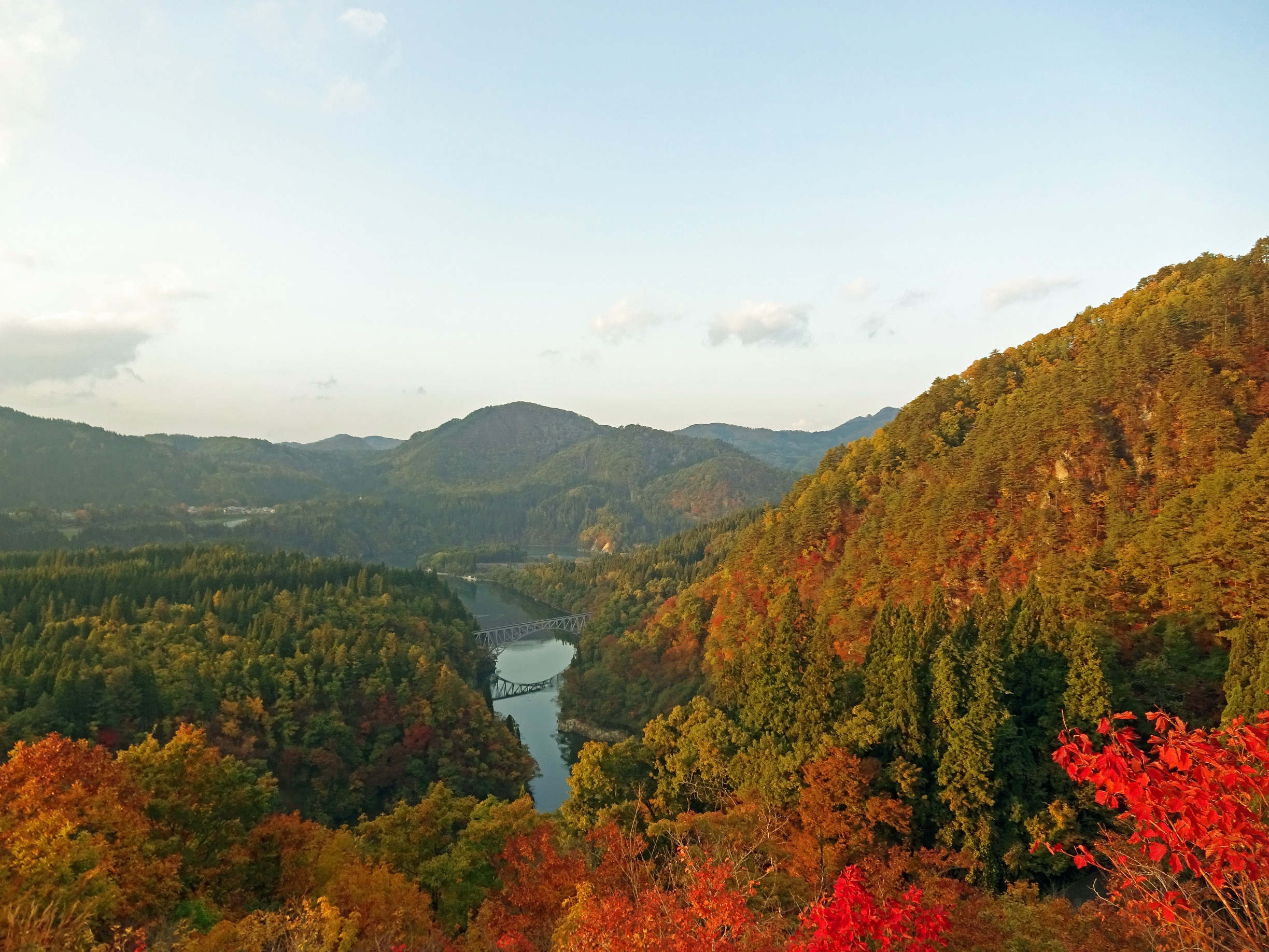 三島町「第一只見川橋梁」 2016年 紅葉 | 次はいつ乗る? 只見線 三島町「第一只見川橋梁」 2016年 紅葉 | 次はいつ乗る? 只見線