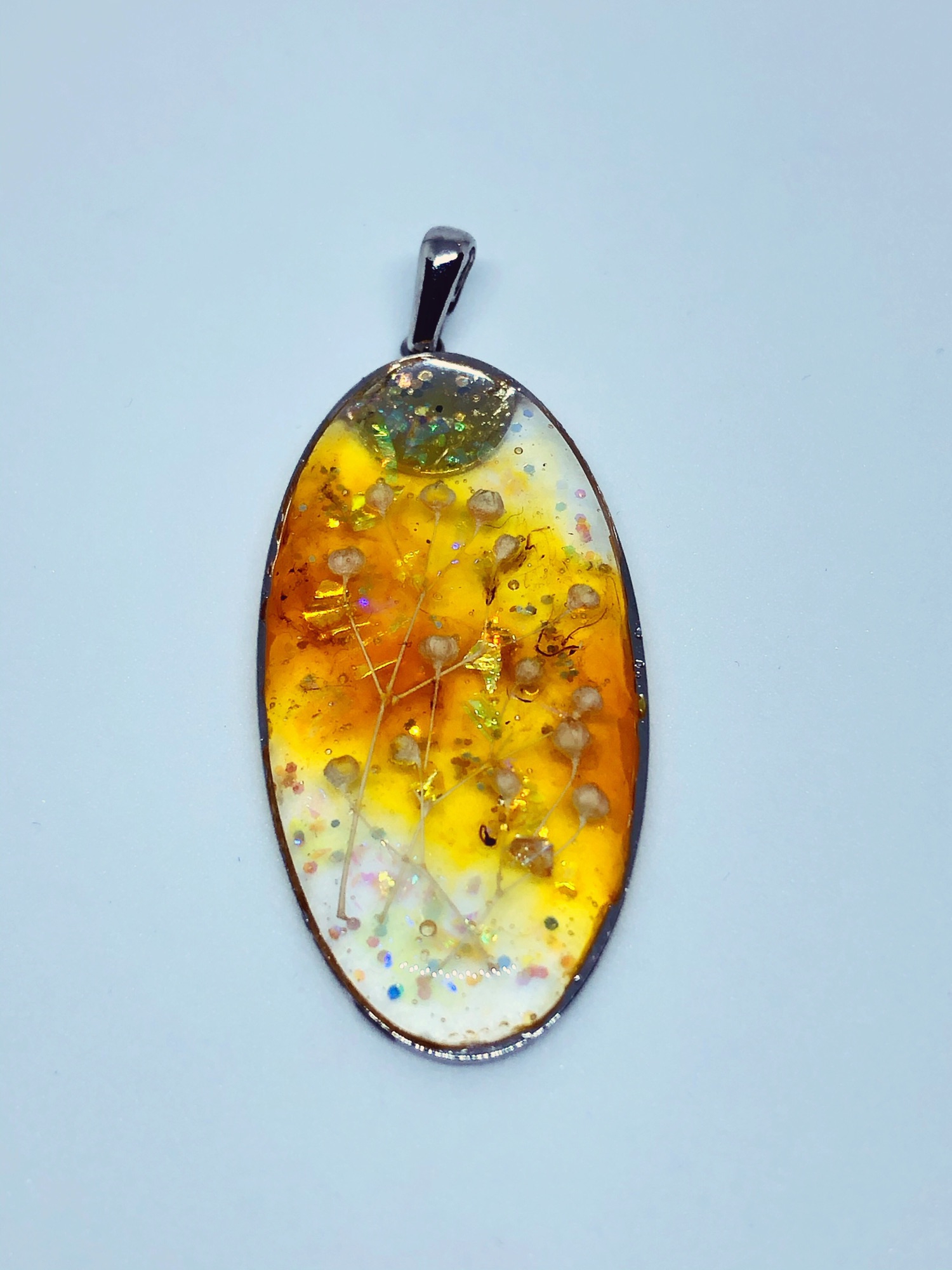 オカピ柄アゲートと天然琥珀大ぶりピアスチャーム·͜· ︎︎